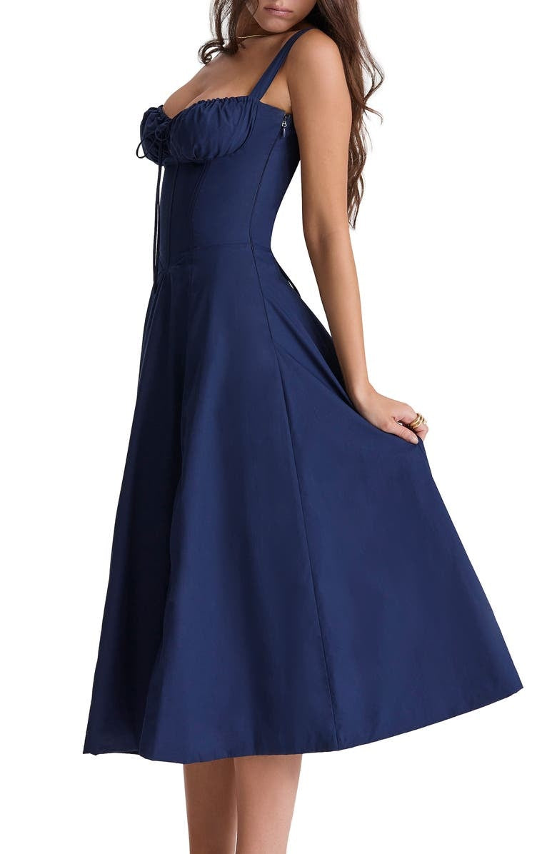 Valenzora | Sleeveless back tie midi dress sun dress