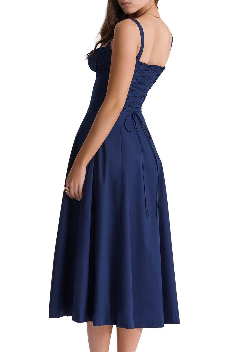 Valenzora | Sleeveless back tie midi dress sun dress