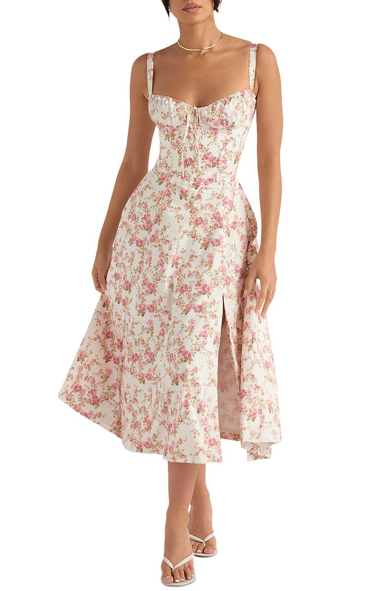 Valenzora | Sleeveless back tie midi dress sun dress