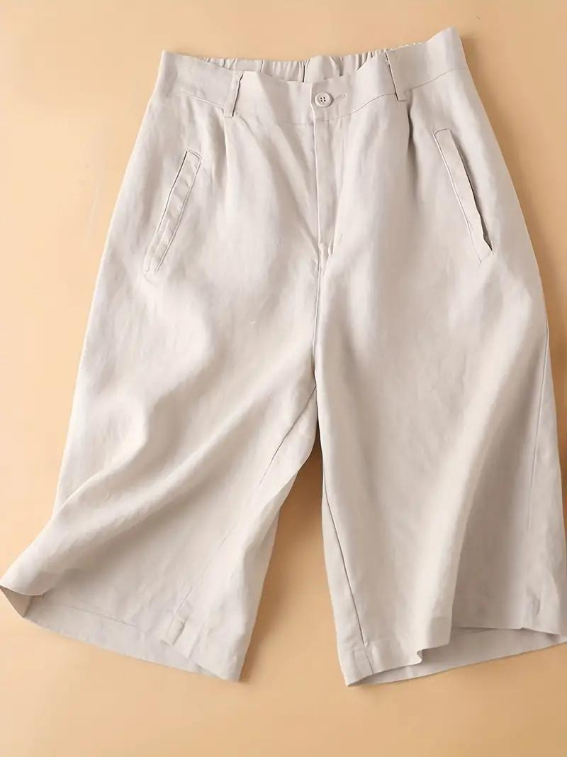 Valenzora | Summer shorts, elastic waist, loose fit, high-waisted shorts, women's clothing
