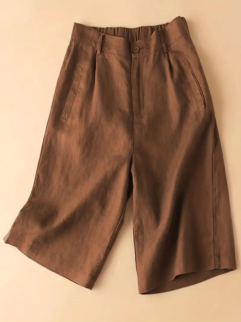 Valenzora | Summer shorts, elastic waist, loose fit, high-waisted shorts, women's clothing