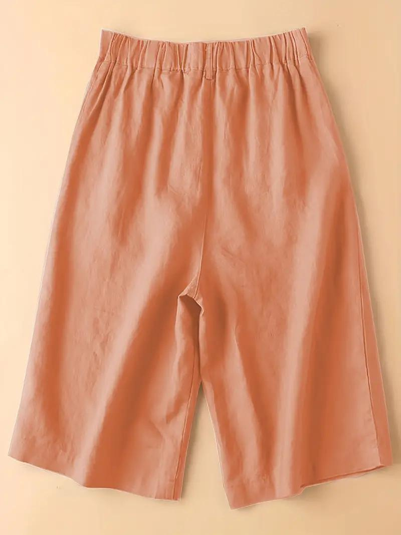 Valenzora | Summer shorts, elastic waist, loose fit, high-waisted shorts, women's clothing