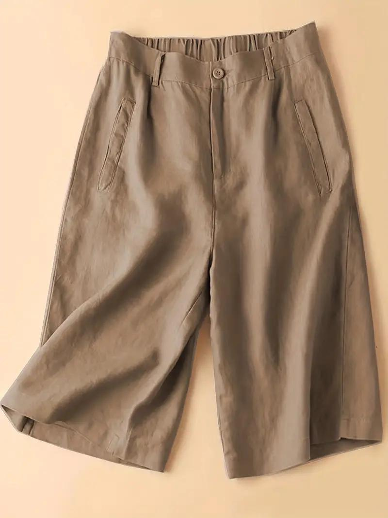 Valenzora | Summer shorts, elastic waist, loose fit, high-waisted shorts, women's clothing