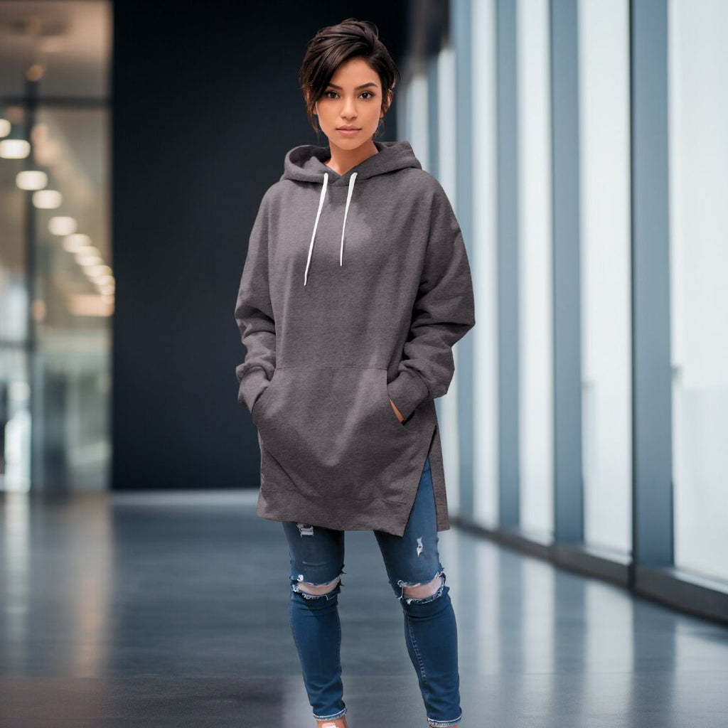 Valenzora | Elegant oversized dress with hood