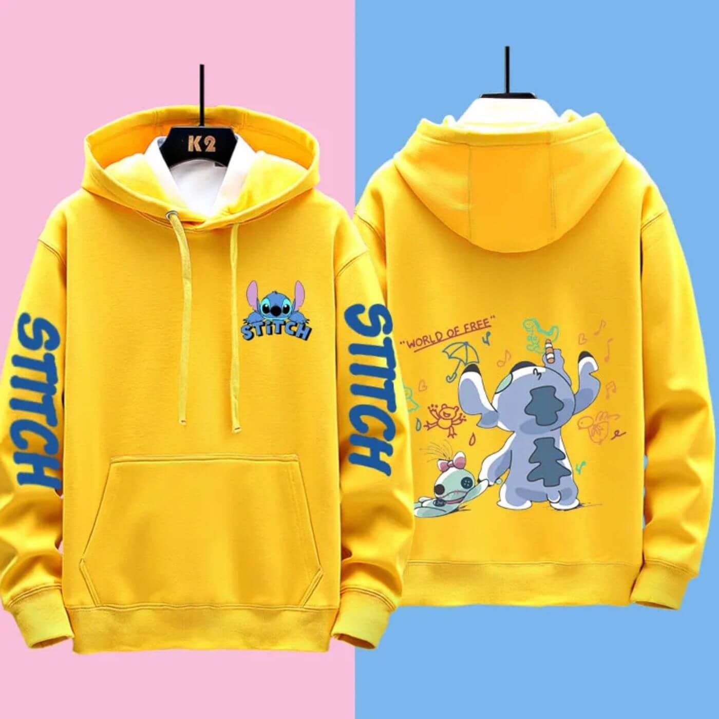 Valenzora | Bequemer Disney Stitch Kapuzenpullover