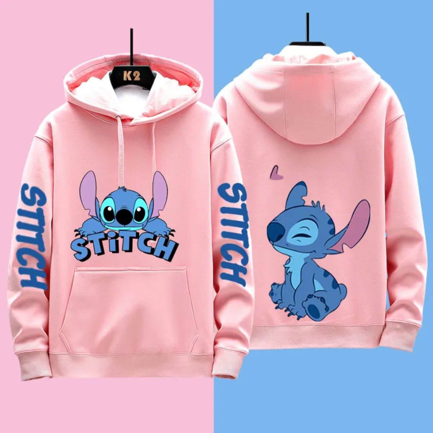 Valenzora | Bequemer Disney Stitch Kapuzenpullover