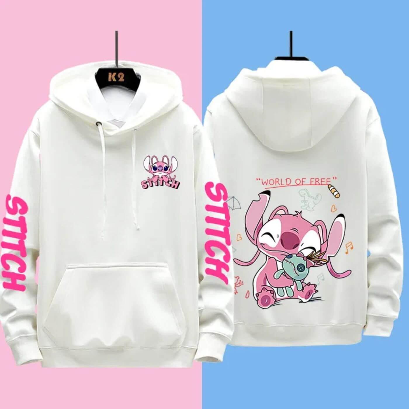 Valenzora | Bequemer Disney Stitch Kapuzenpullover