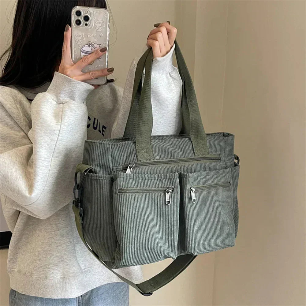Valenzora | Corduroy Tote Bag
