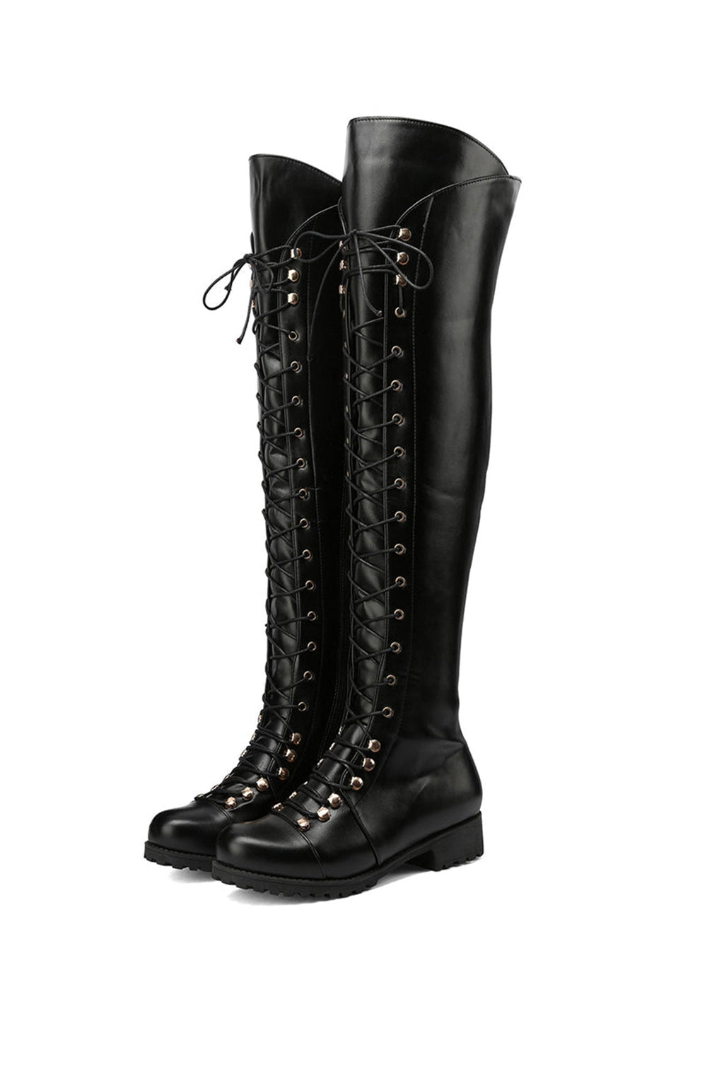 Valenzora | Overknees mit Schnürung