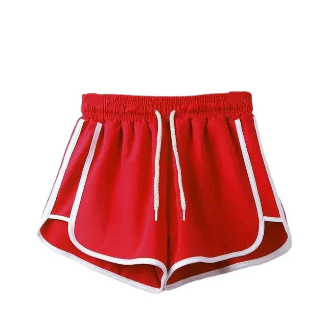 Women's striped shorts with breathable, elastic waistband