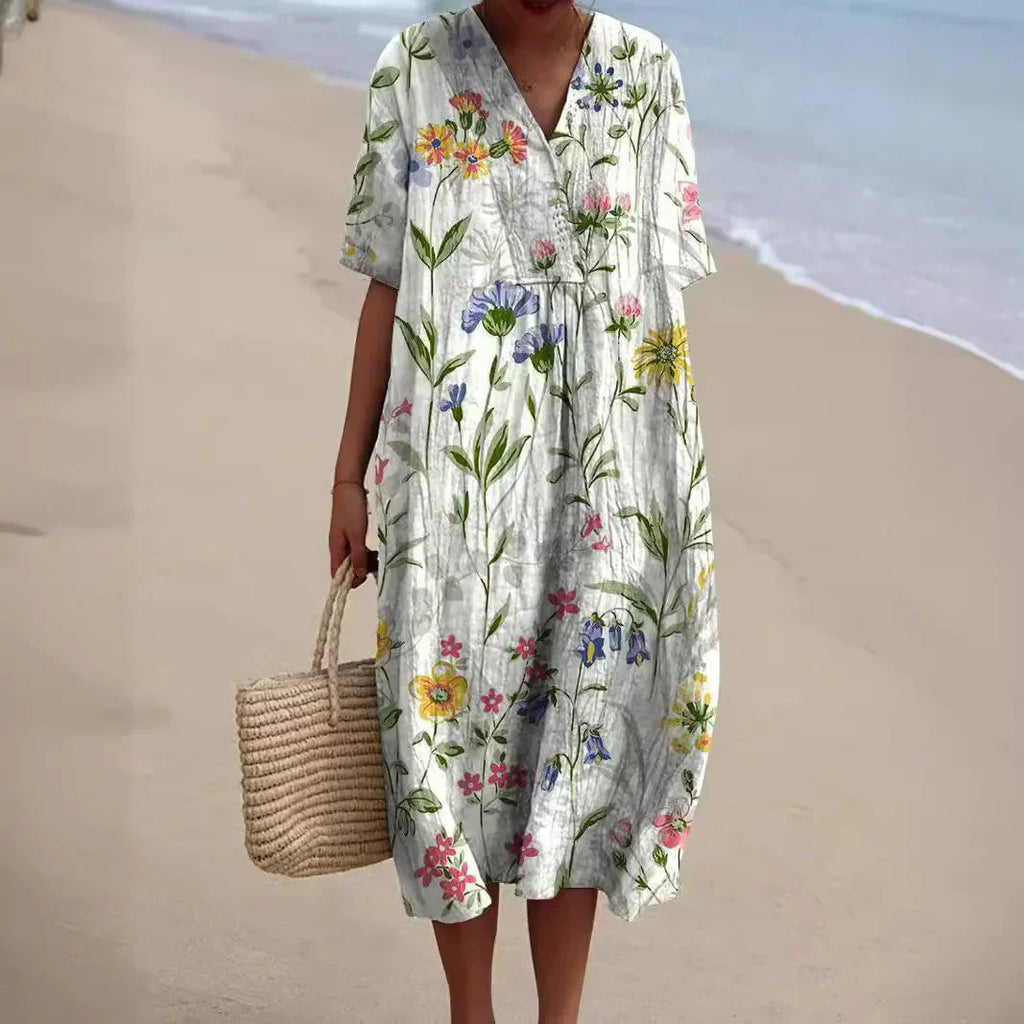 Valenzora | Colorful cotton summer dress