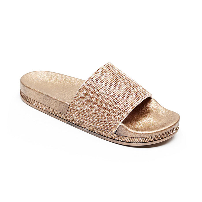 Valenzora | Crystal Diamond Trim Sandals