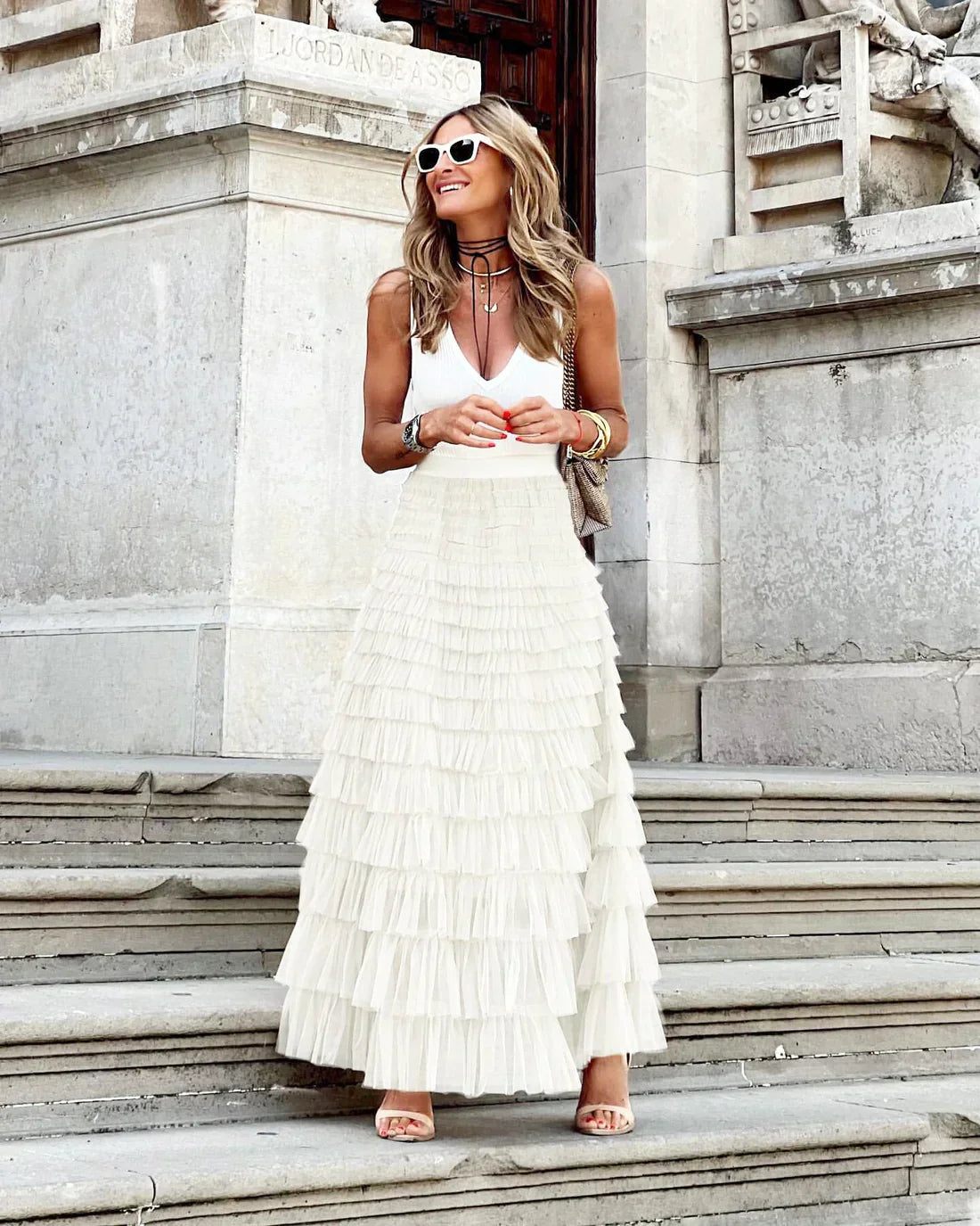 Valenzora - Stylish skirt with elastic waistband