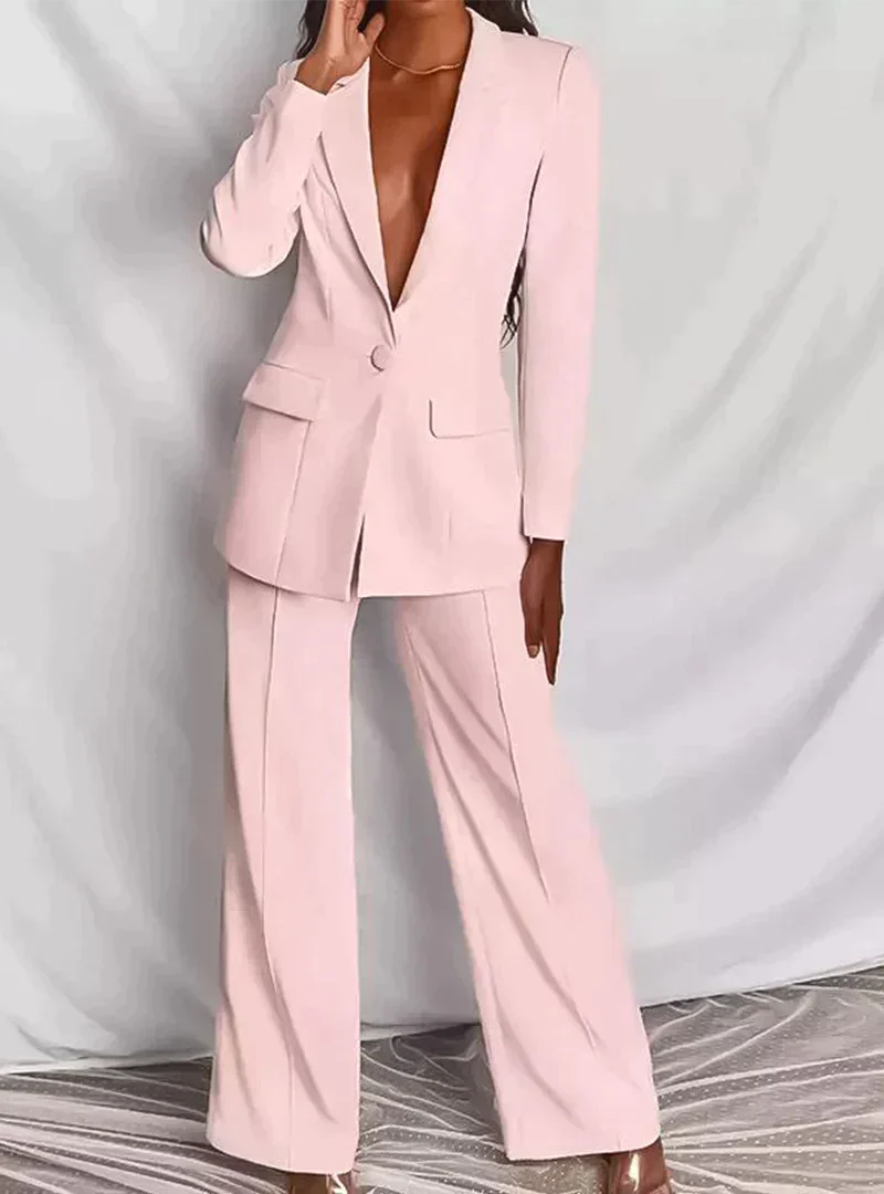 Valenzora Women's Suit – Stylish two-piece suit with blazer and trousers, elegant trouser suit for business, evenings and events