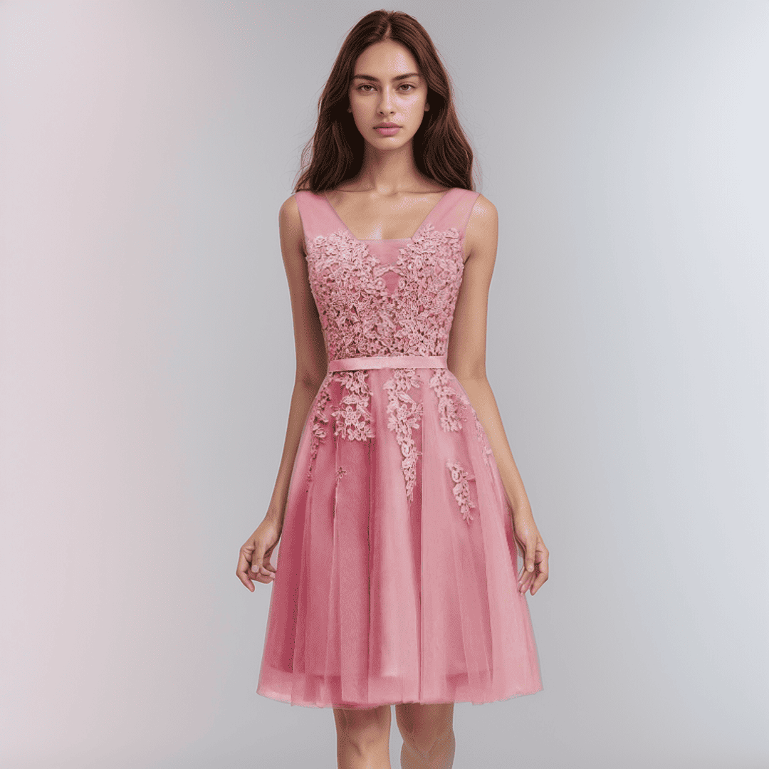 Valenzora | Lace Appliqué Dress For The Wedding
