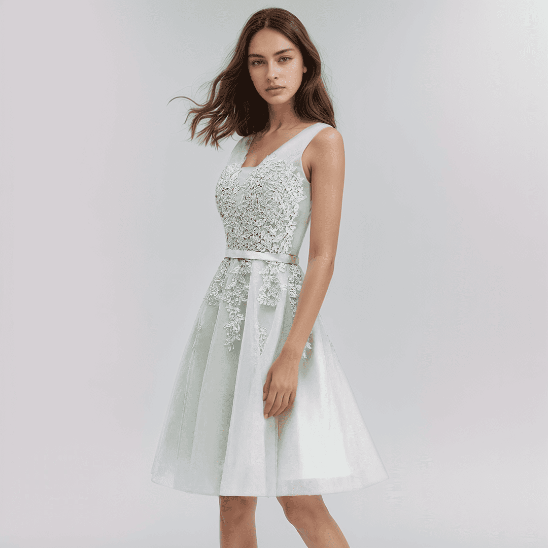 Valenzora | Lace Appliqué Dress For The Wedding