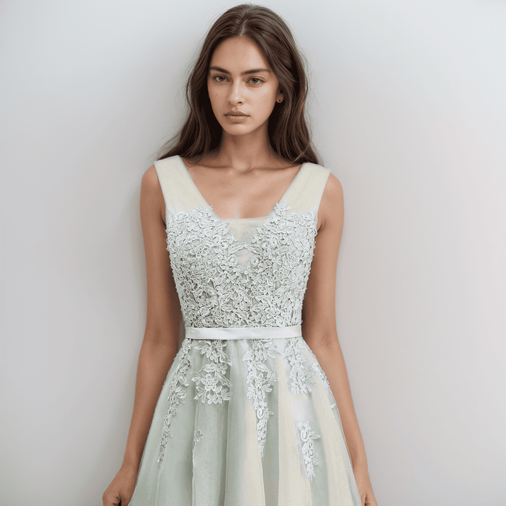Valenzora | Lace Appliqué Dress For The Wedding
