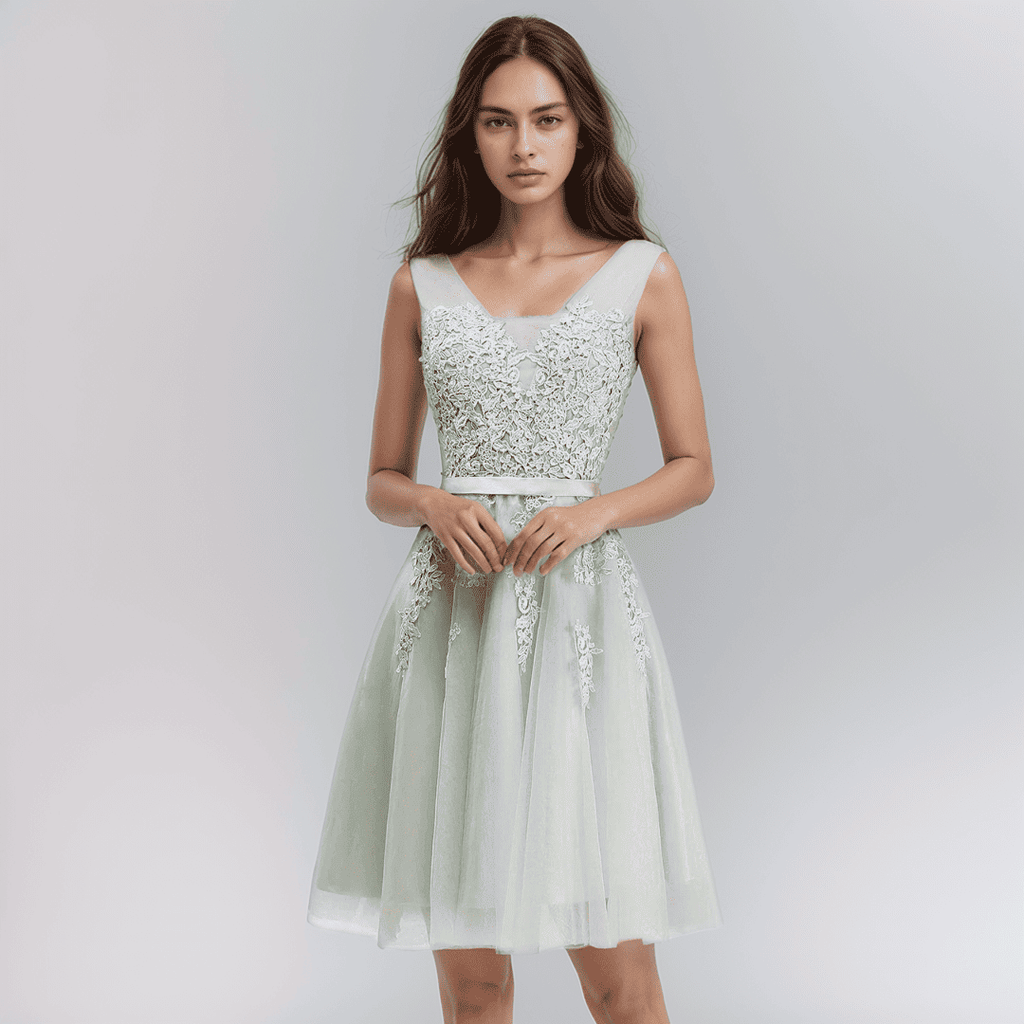 Valenzora | Lace Appliqué Dress For The Wedding