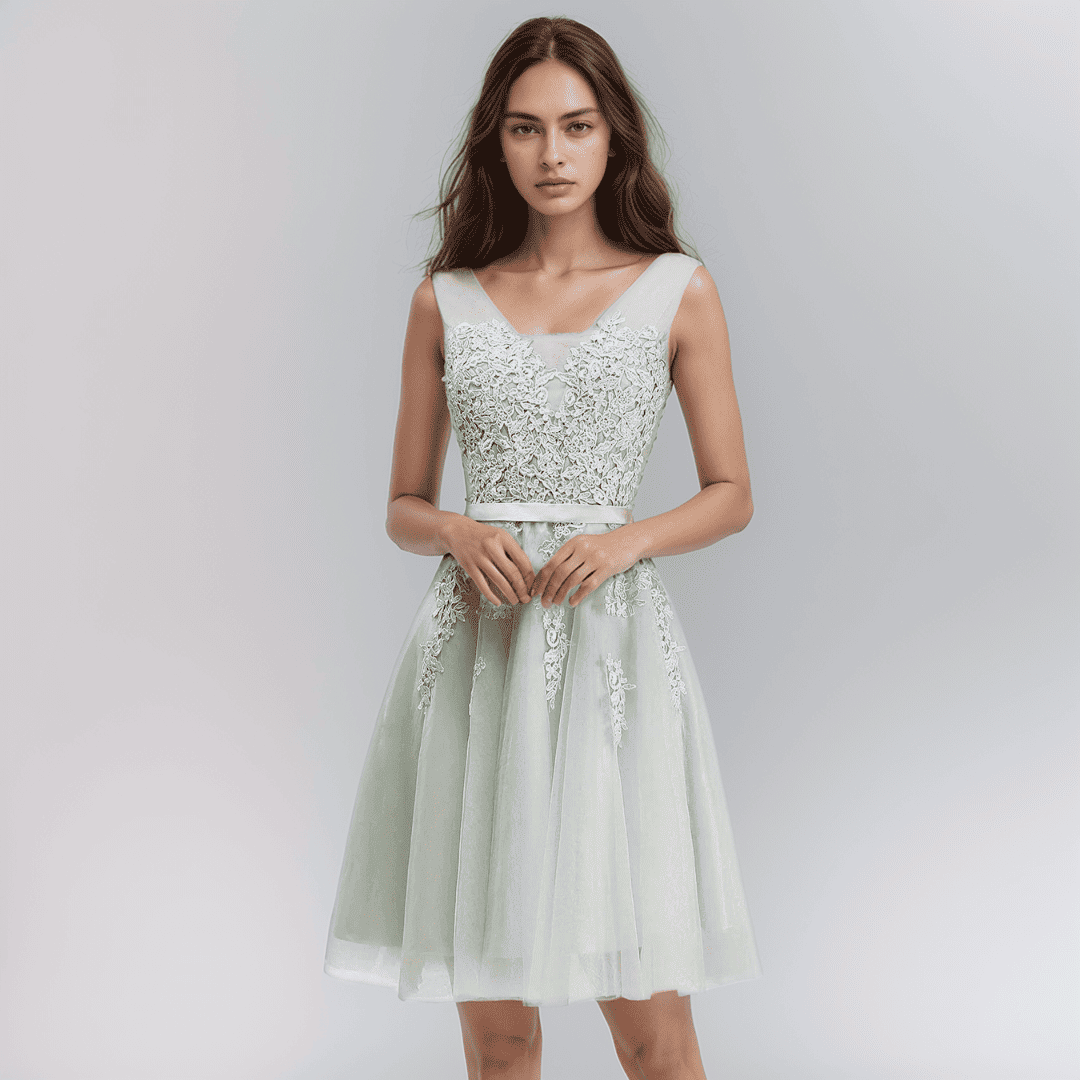 Valenzora | Lace Appliqué Dress For The Wedding