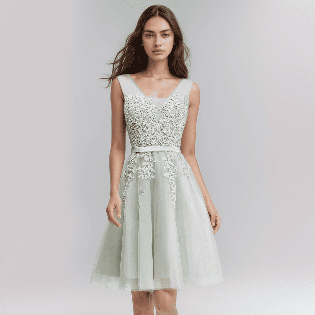 Valenzora | Lace Appliqué Dress For The Wedding