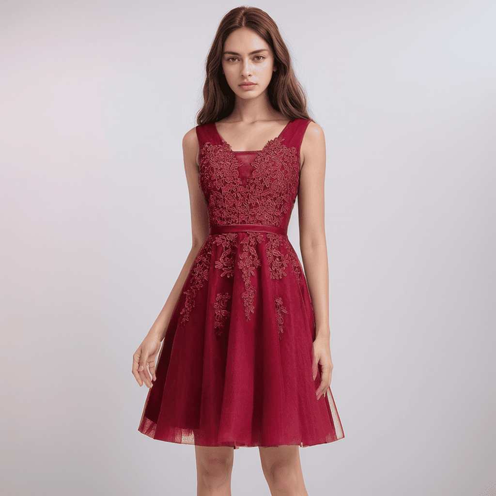 Valenzora | Lace Appliqué Dress For The Wedding