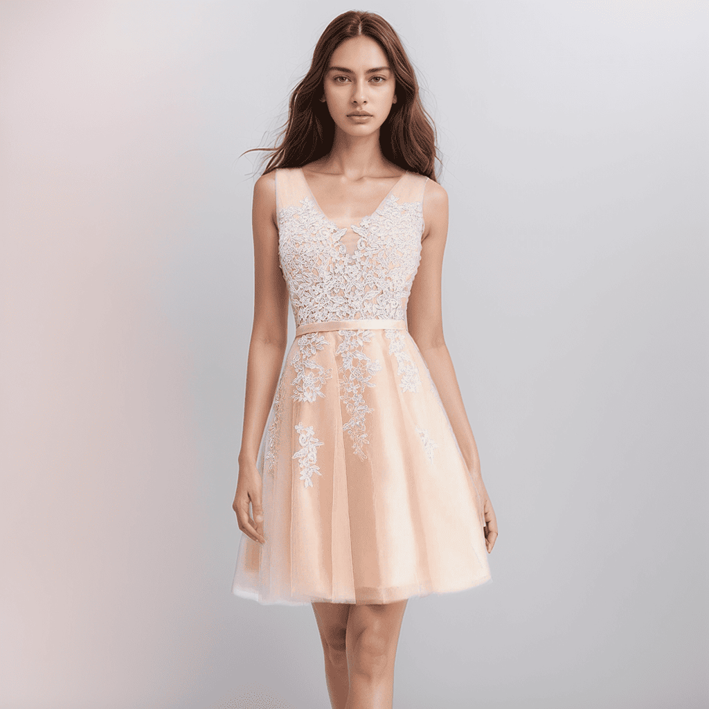 Valenzora | Lace Appliqué Dress For The Wedding