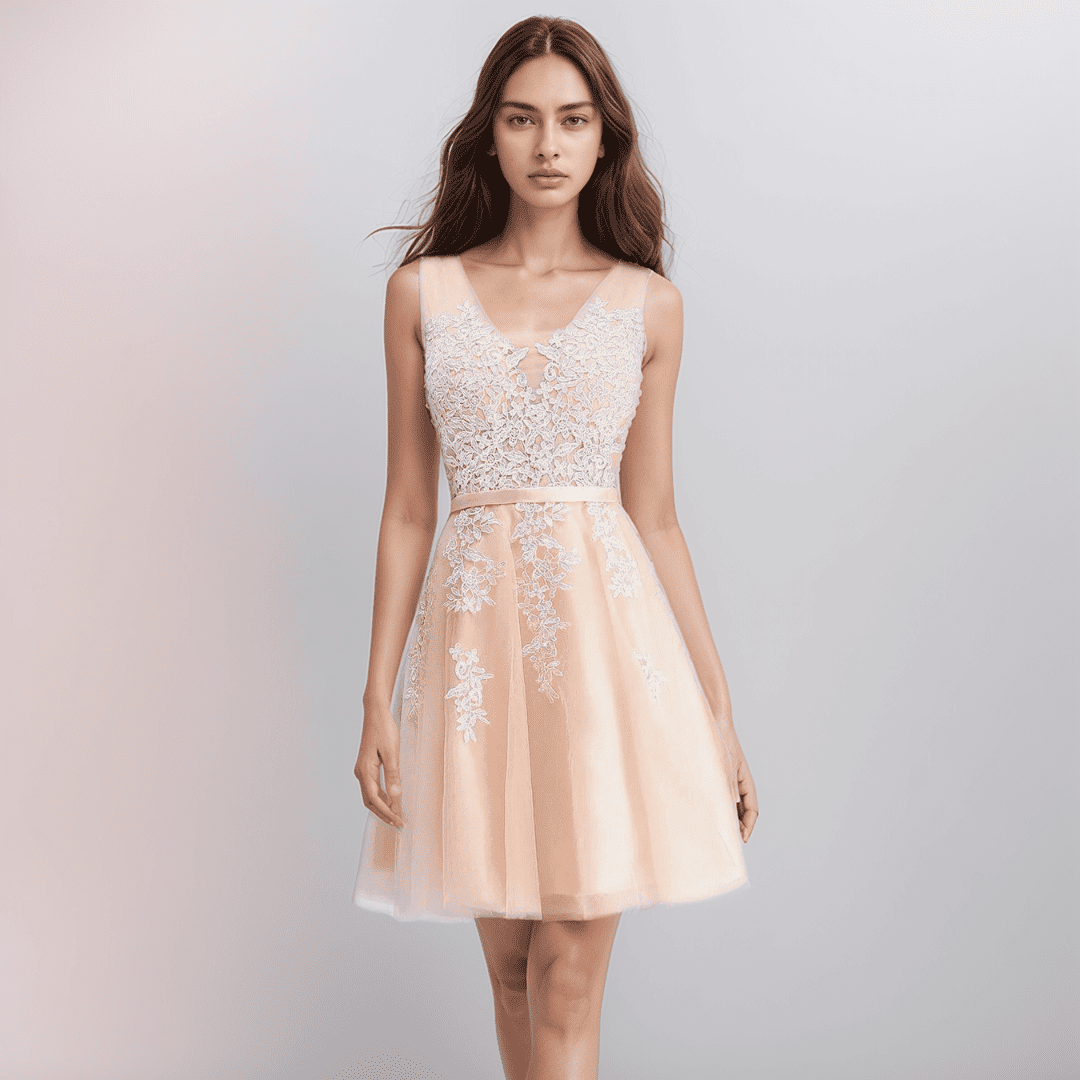 Valenzora | Lace Appliqué Dress For The Wedding