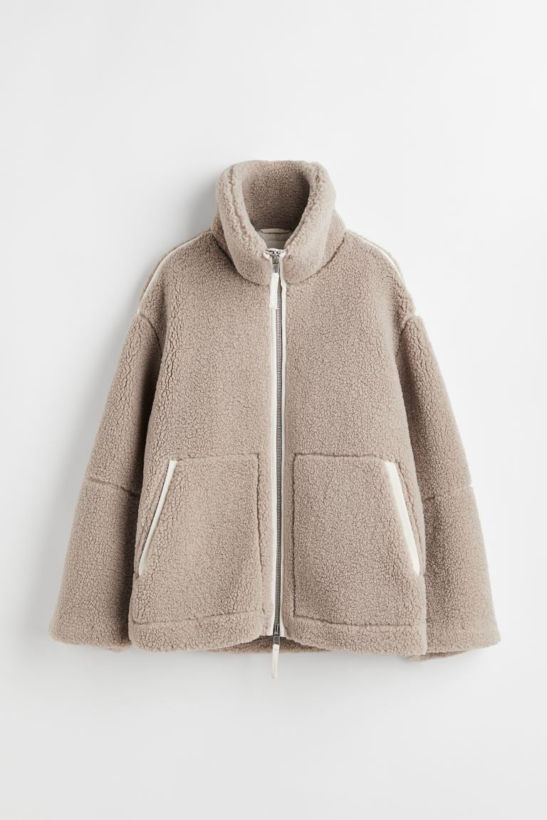Valenzora | Oversized fleece jacket with a relaxed fit and soft, warm fabric for women