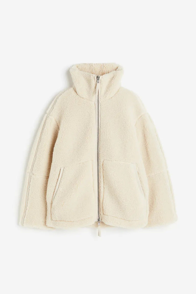 Valenzora | Oversized fleece jacket with a relaxed fit and soft, warm fabric for women