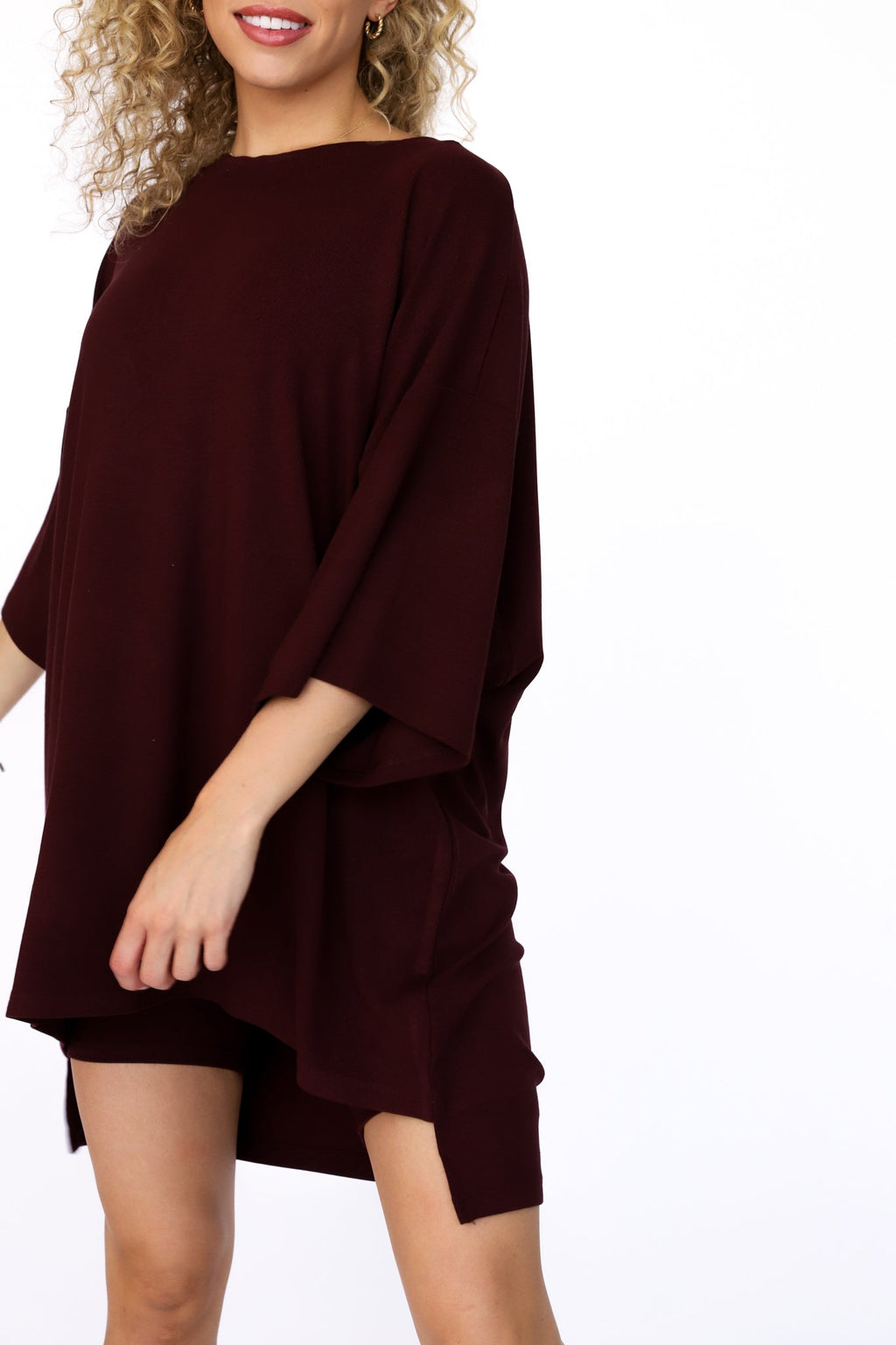 Valenzora | Damen Lounge-Set mit Oversized T-Shirt und Biker-Shorts