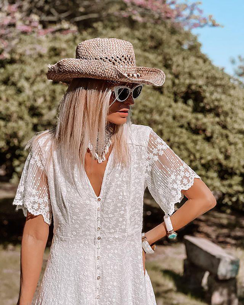 Valenzora | Boho lace dress for women