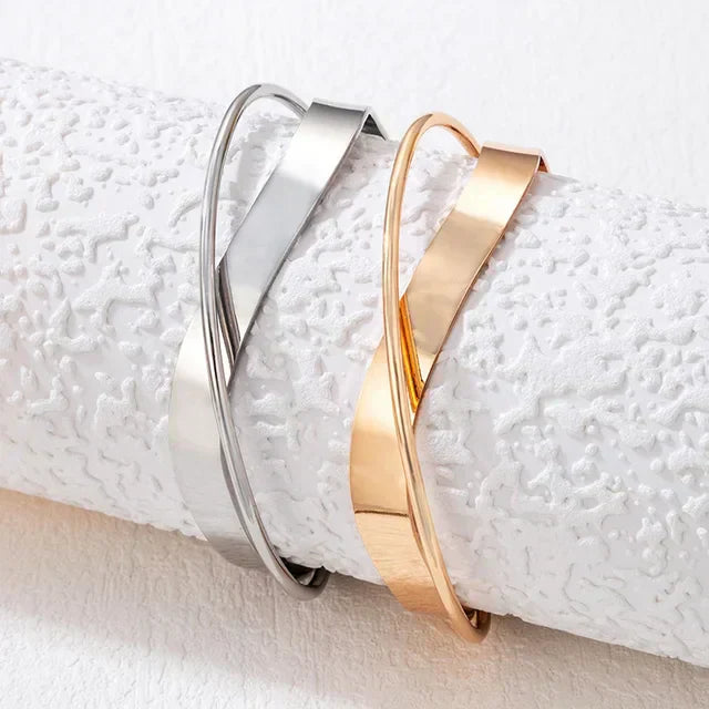 Valenzora | Gold colored mix & match bracelet
