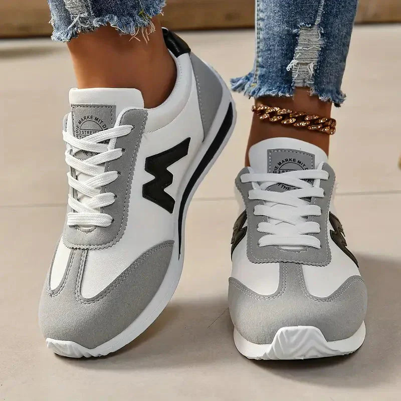 Valenzora | Schnür-Sneakers für Damen, hohe Plateausohle, Wanderschuhe
