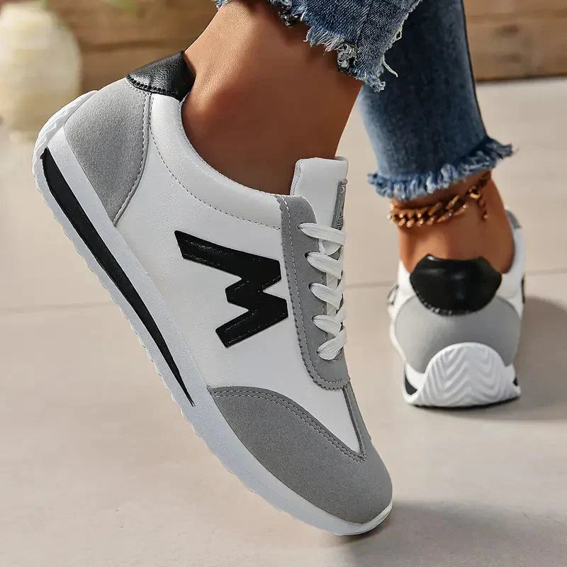 Valenzora | Schnür-Sneakers für Damen, hohe Plateausohle, Wanderschuhe