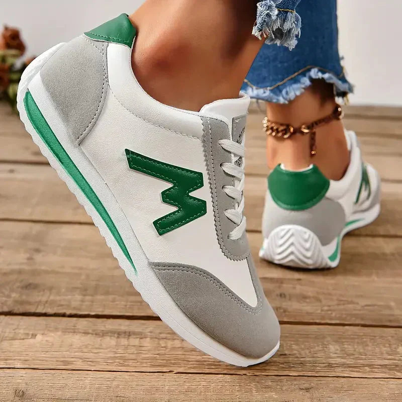 Valenzora | Schnür-Sneakers für Damen, hohe Plateausohle, Wanderschuhe