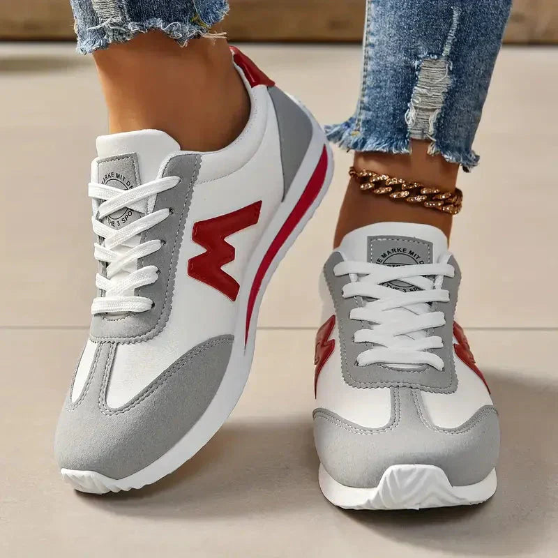 Valenzora | Schnür-Sneakers für Damen, hohe Plateausohle, Wanderschuhe
