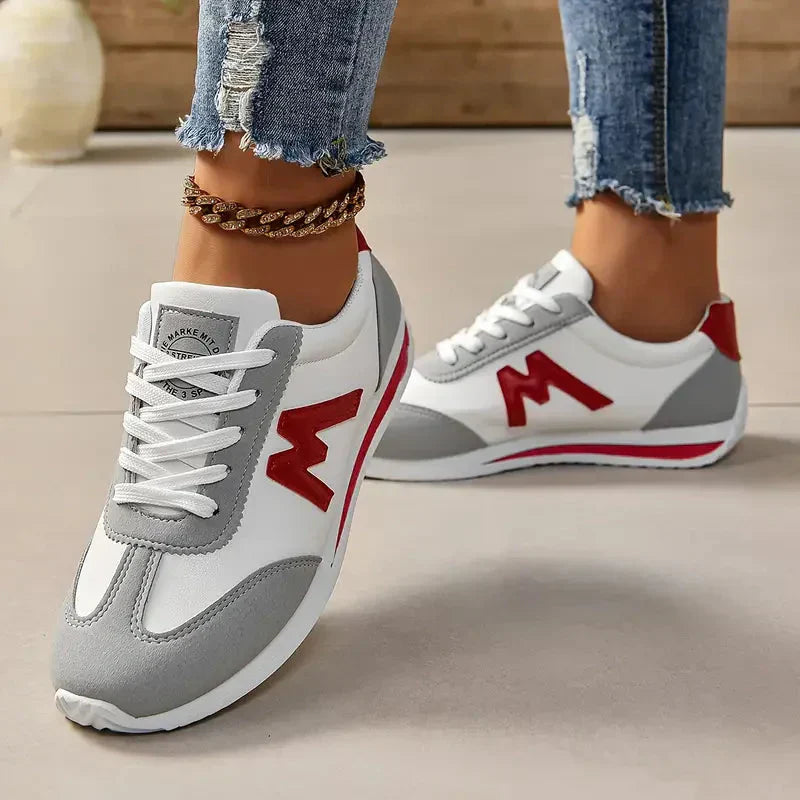 Valenzora | Schnür-Sneakers für Damen, hohe Plateausohle, Wanderschuhe