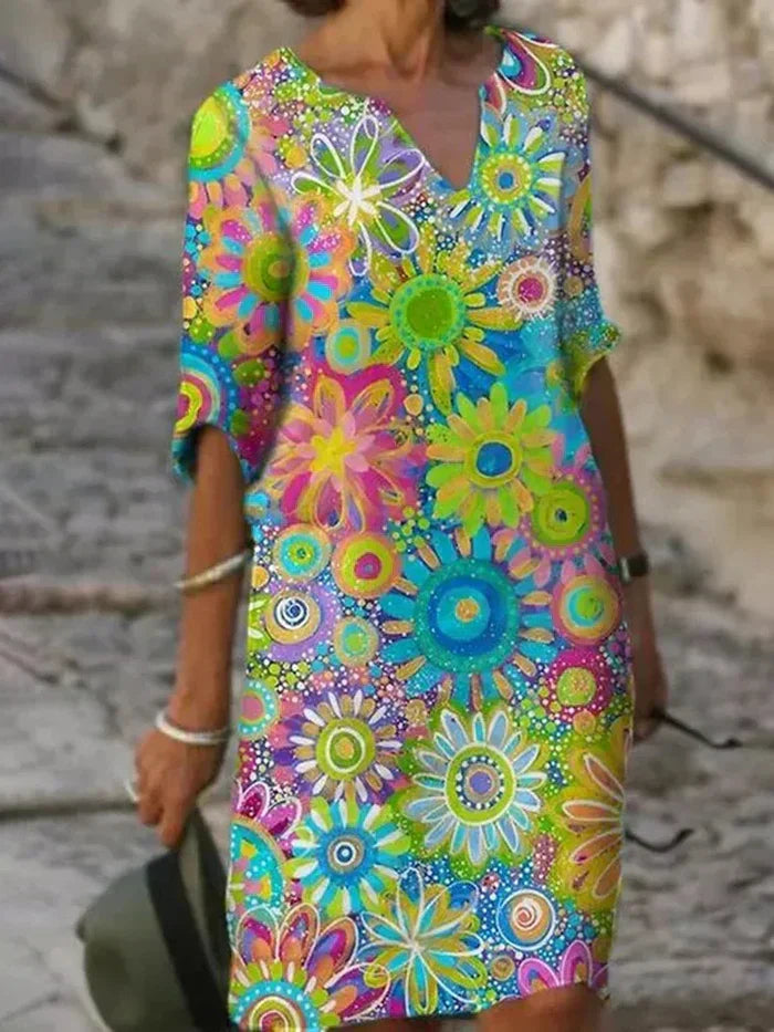 Valenzora | Colorful floral dress
