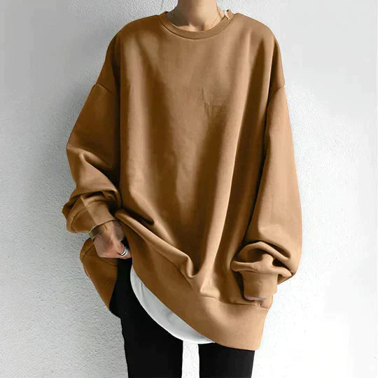 Valenzora | Oversized Pullover Loose Fit Cozy Sweatshirt Women's Clothing