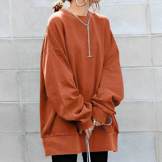 Valenzora | Oversized Pullover Loose Fit Cozy Sweatshirt Women's Clothing