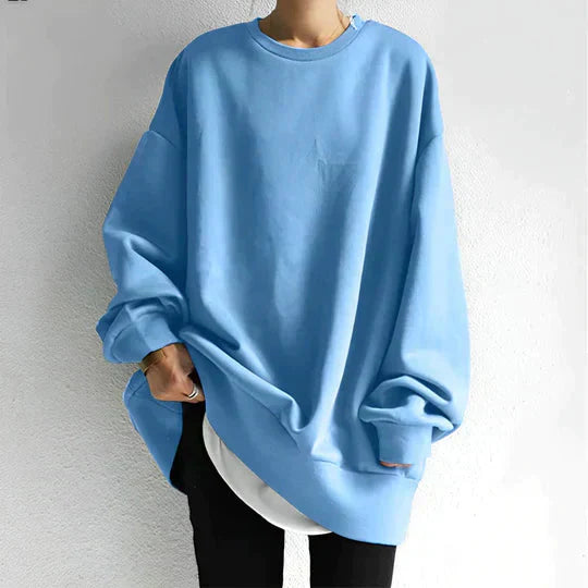Valenzora | Oversized Pullover Loose Fit Cozy Sweatshirt Women's Clothing