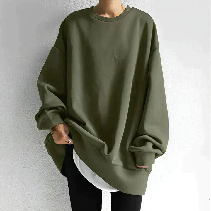Valenzora | Oversized Women's Long Sleeve Baggy Pullover with a Loose Fit