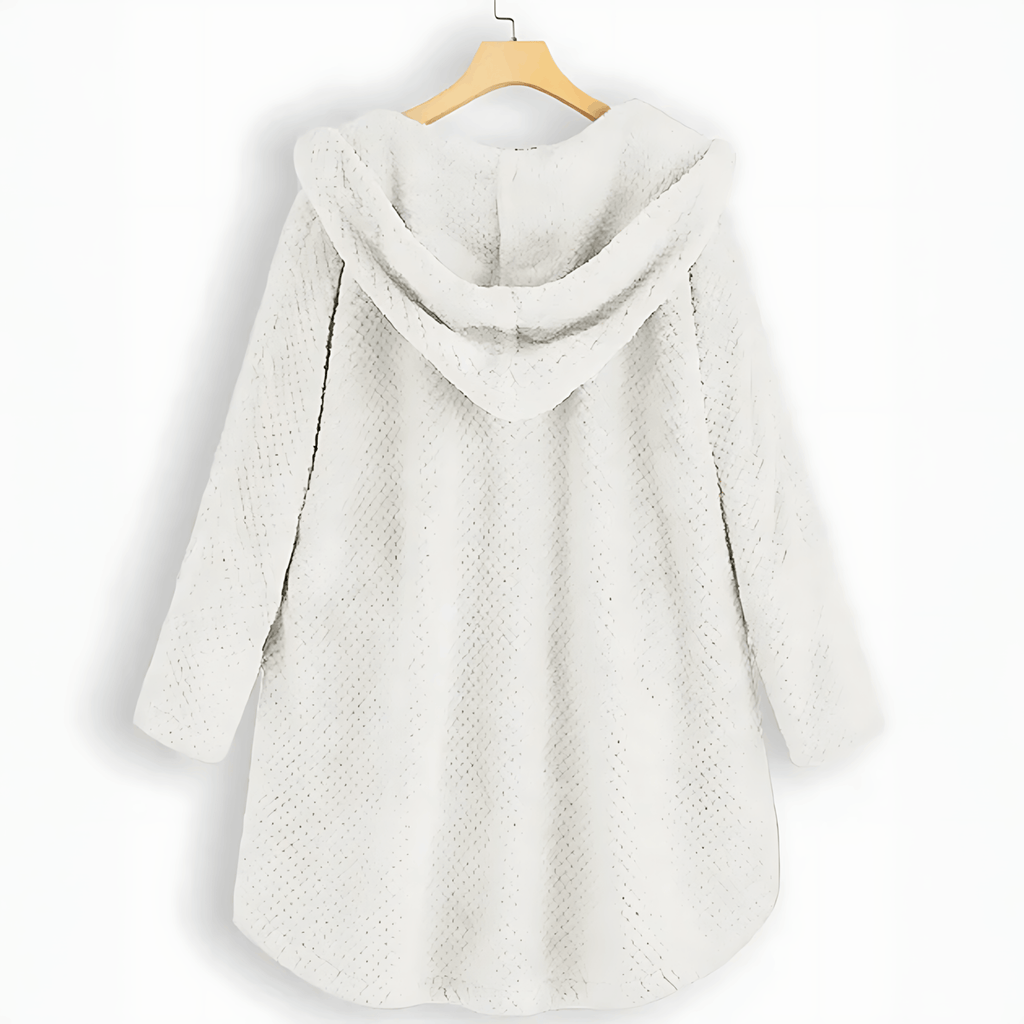 Valenzora | Warme Strickjacke mit weichem Futter und Kapuze für Damen