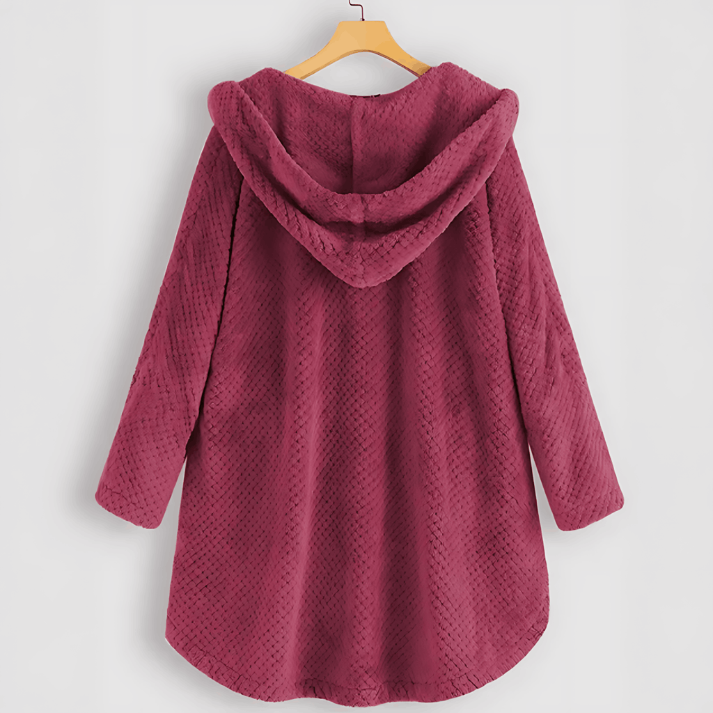 Valenzora | Warme Strickjacke mit weichem Futter und Kapuze für Damen