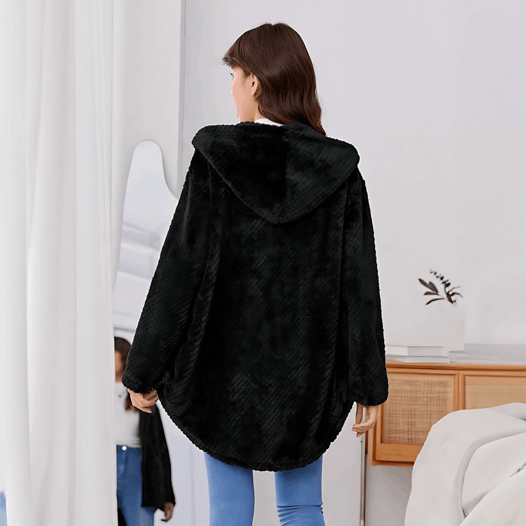Valenzora | Warme Strickjacke mit weichem Futter und Kapuze für Damen