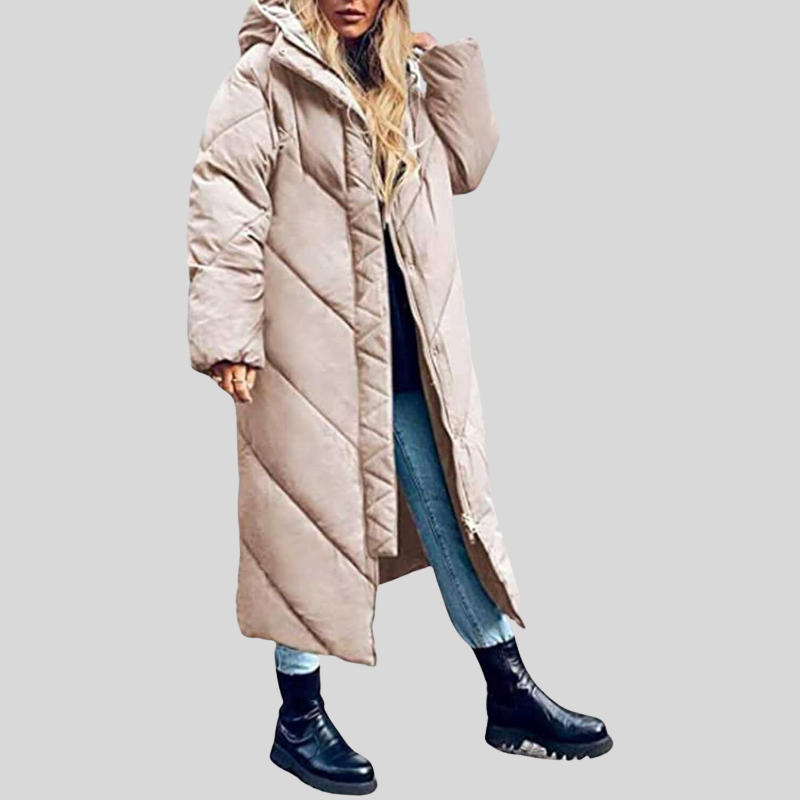 Valenzora | Long winter jacket with hood, women's