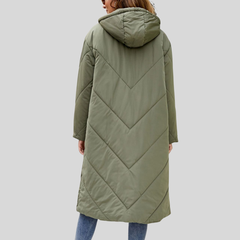 Valenzora | Long winter jacket with hood, women's