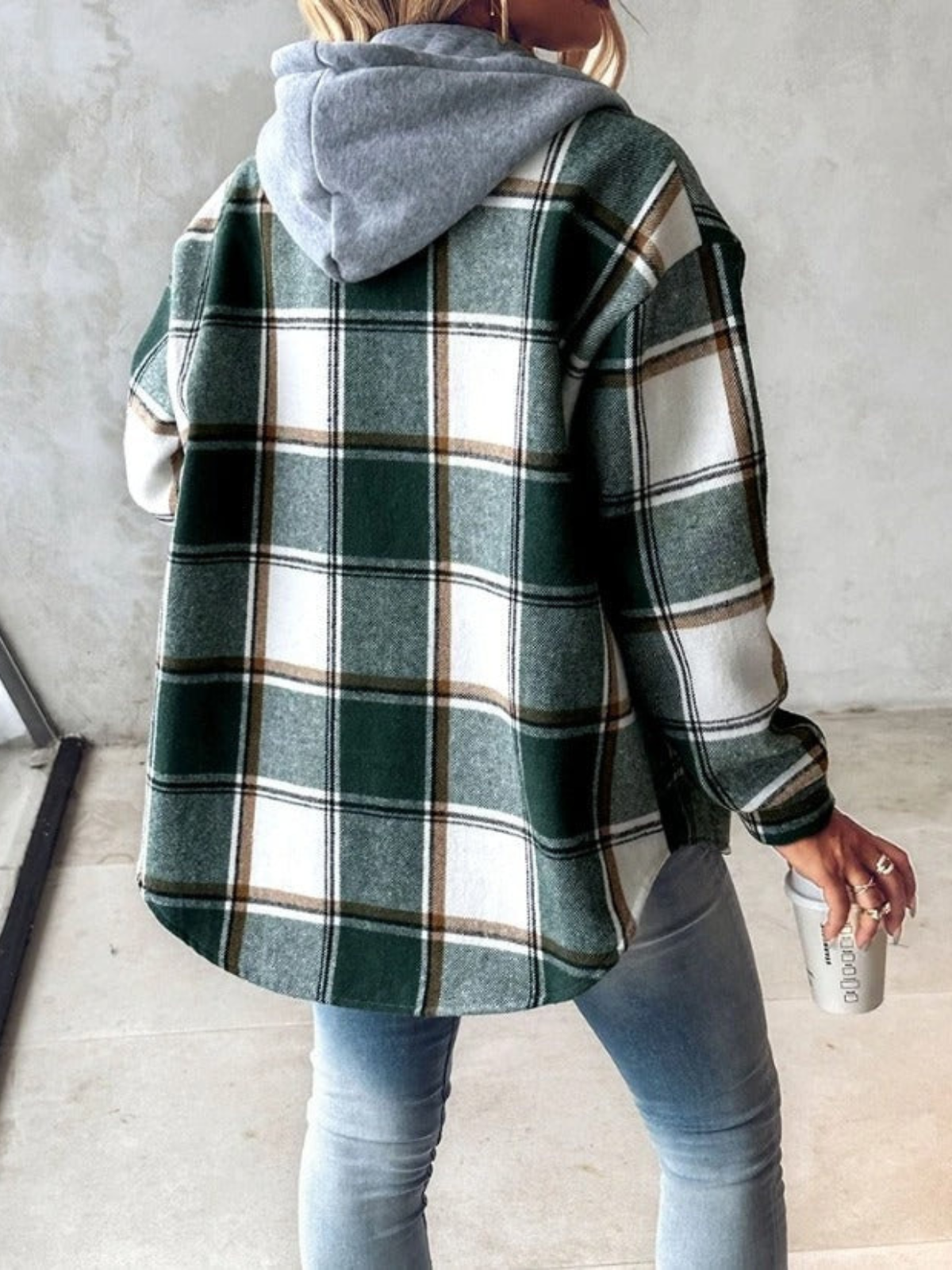 Valenzora | Classic plaid hoodie style for women