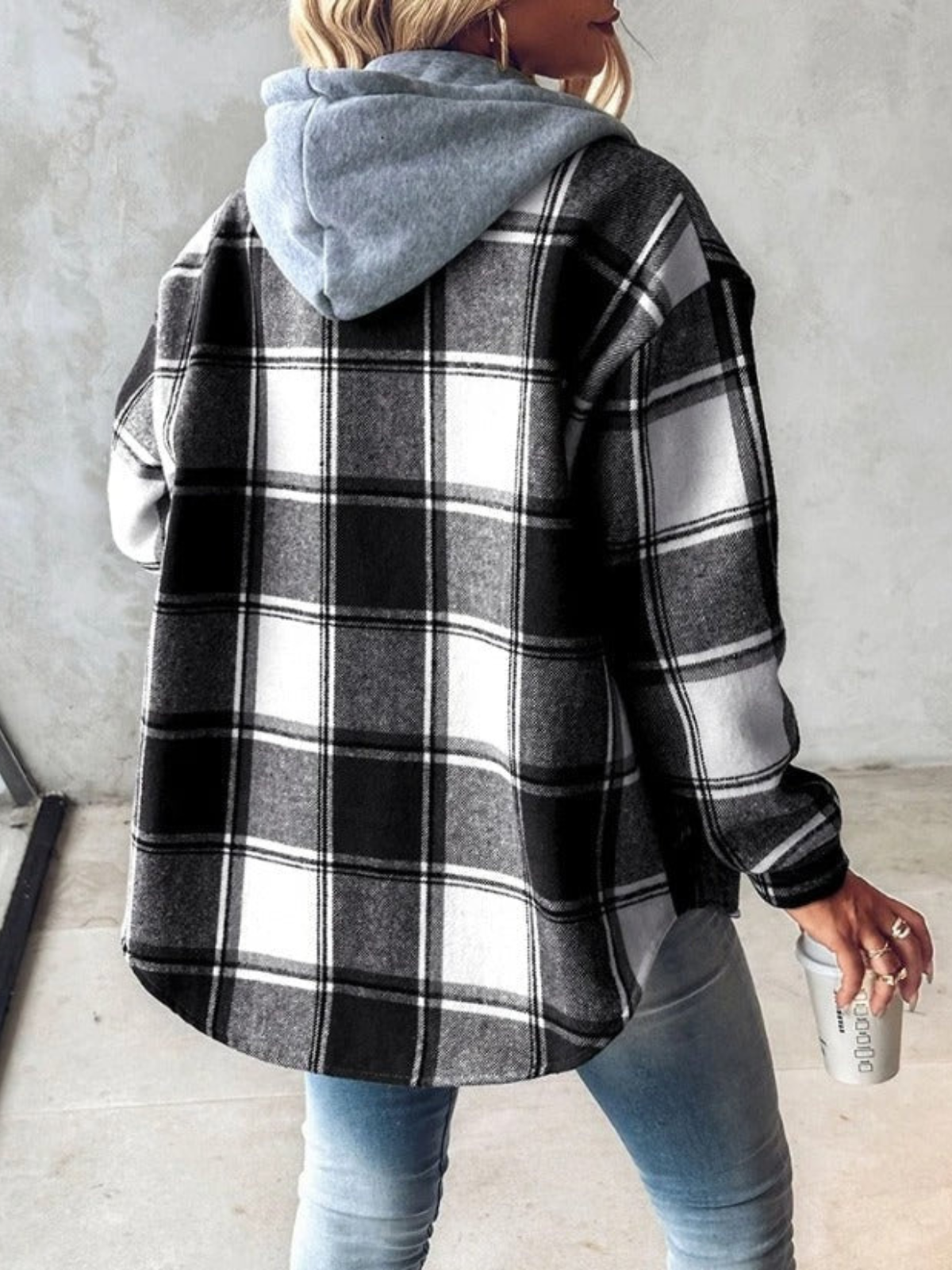 Valenzora | Classic plaid hoodie style for women