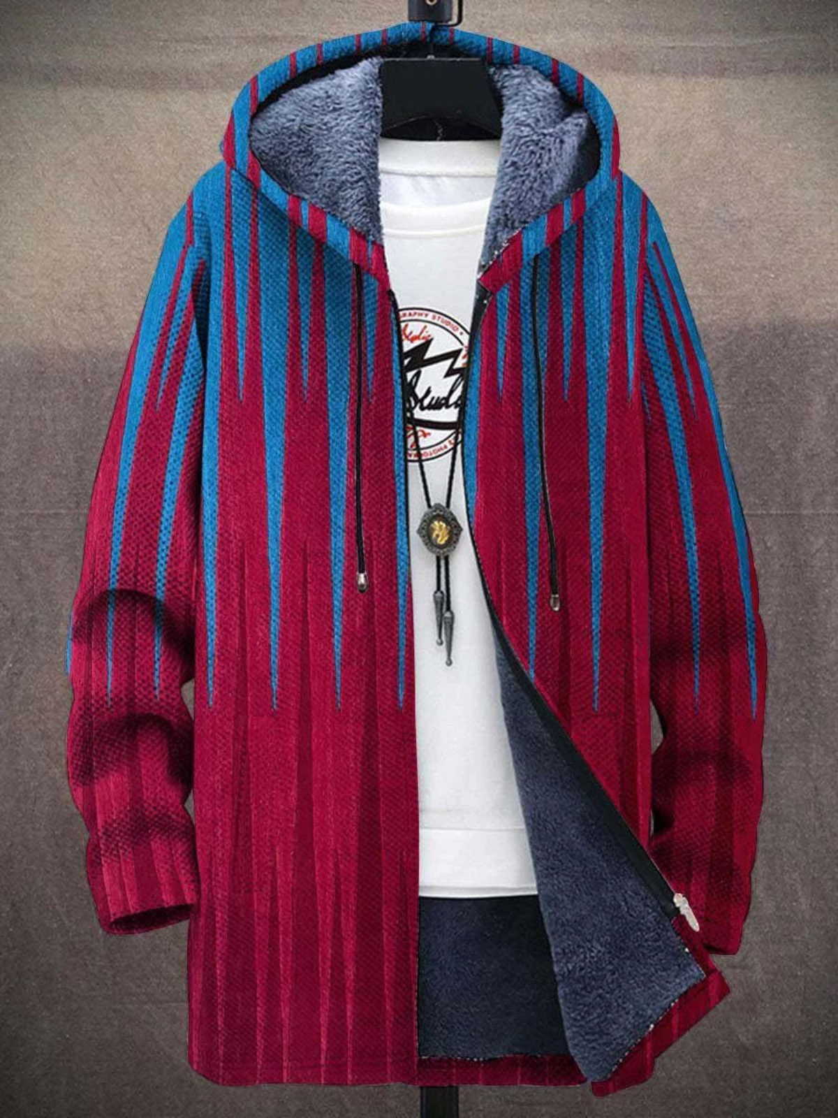 Valenzora | Kuschelige Jacke mit Kunstdruck